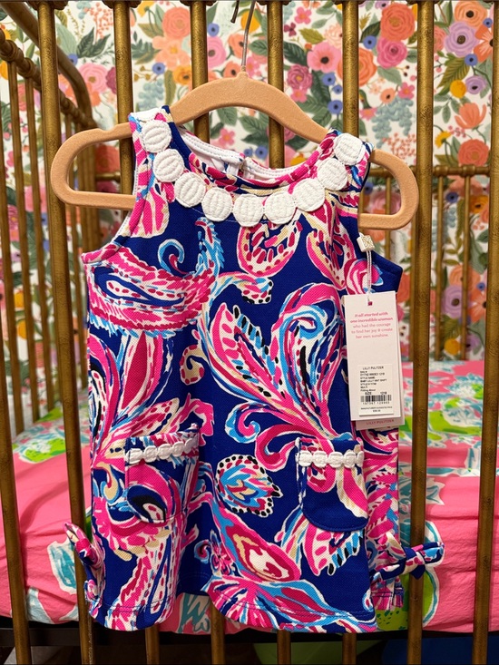 Lilly Pulitzer Other - Lilly Pulitzer Navy, Pink & Aqua Paisley Tank Dress